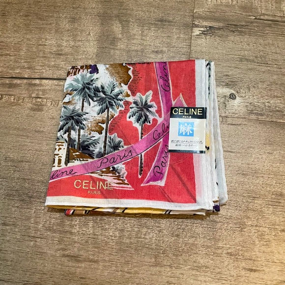 NWT Celine Paris 100% Cotton Handkerchief/Neckerchief - Picture 3 of 3